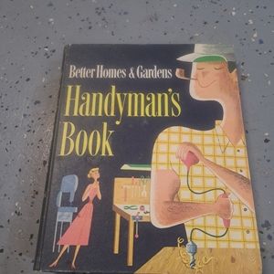 Vintage Mid-Century 50s Better Homes & Gardens Handyman's Book Hardcover Binder